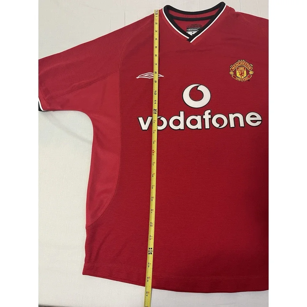 Vintage‎ Manchester United Umbro Y Jersey Red XS Home Jersey 2002-2004 - Picture 2 of 5